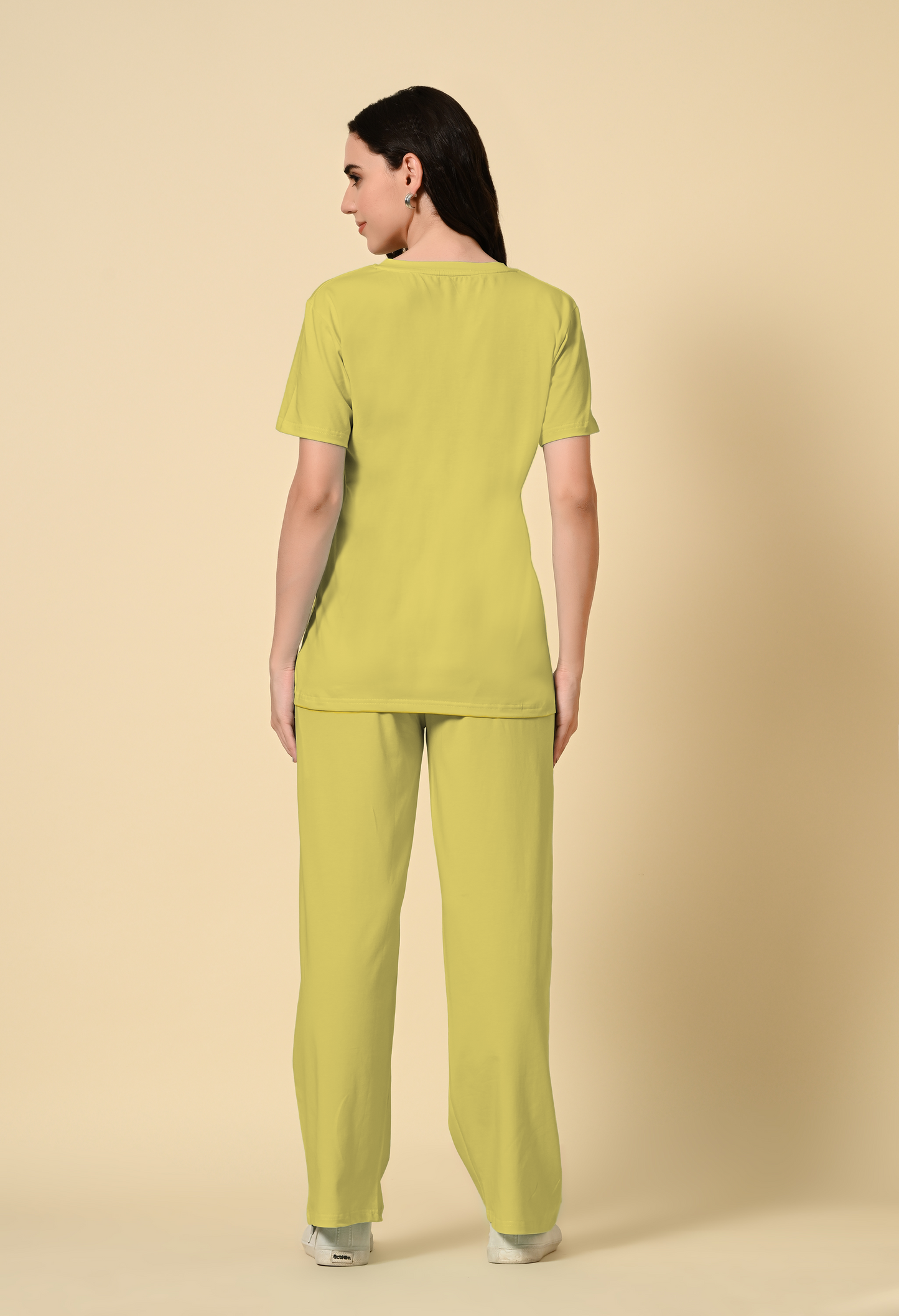 Lemon Grass lounge wear Co-ord set - FLIQ