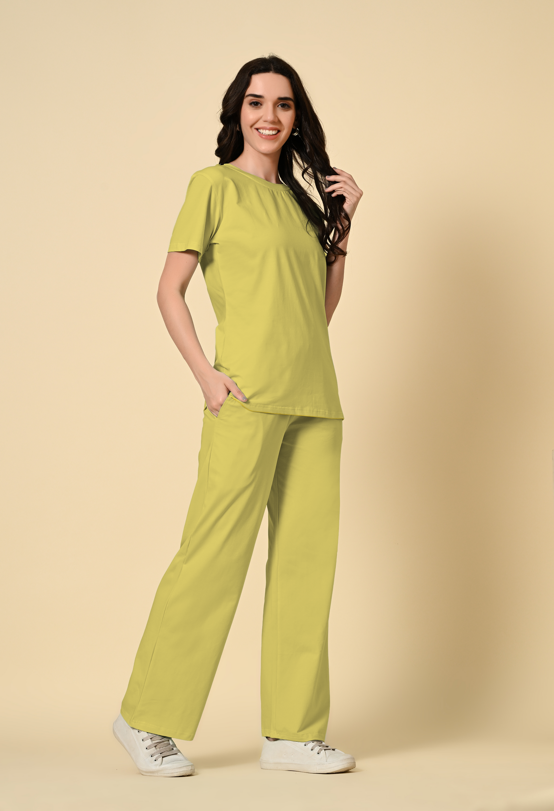 Lemon Grass lounge wear Co-ord set