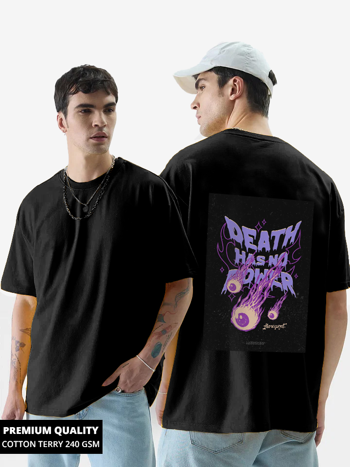 Eternal Spirit Black Oversized T-Shirt