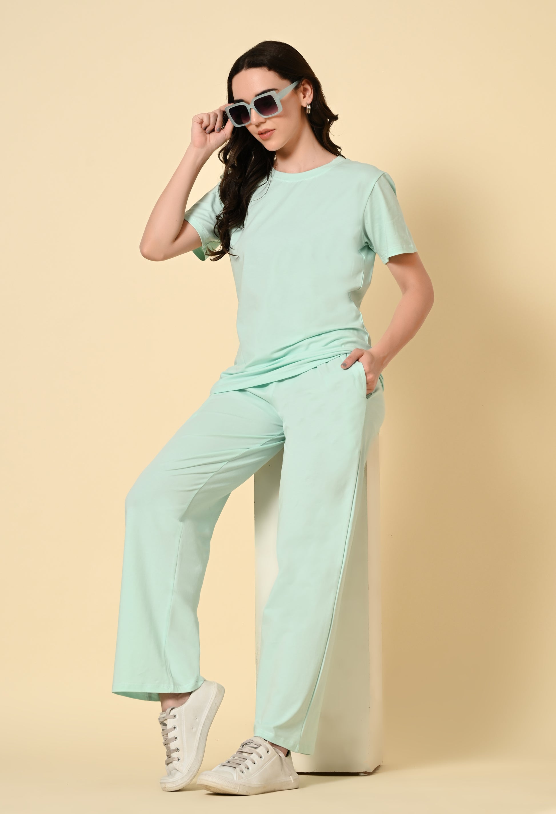 Mist Green lounge wear Co-ord set