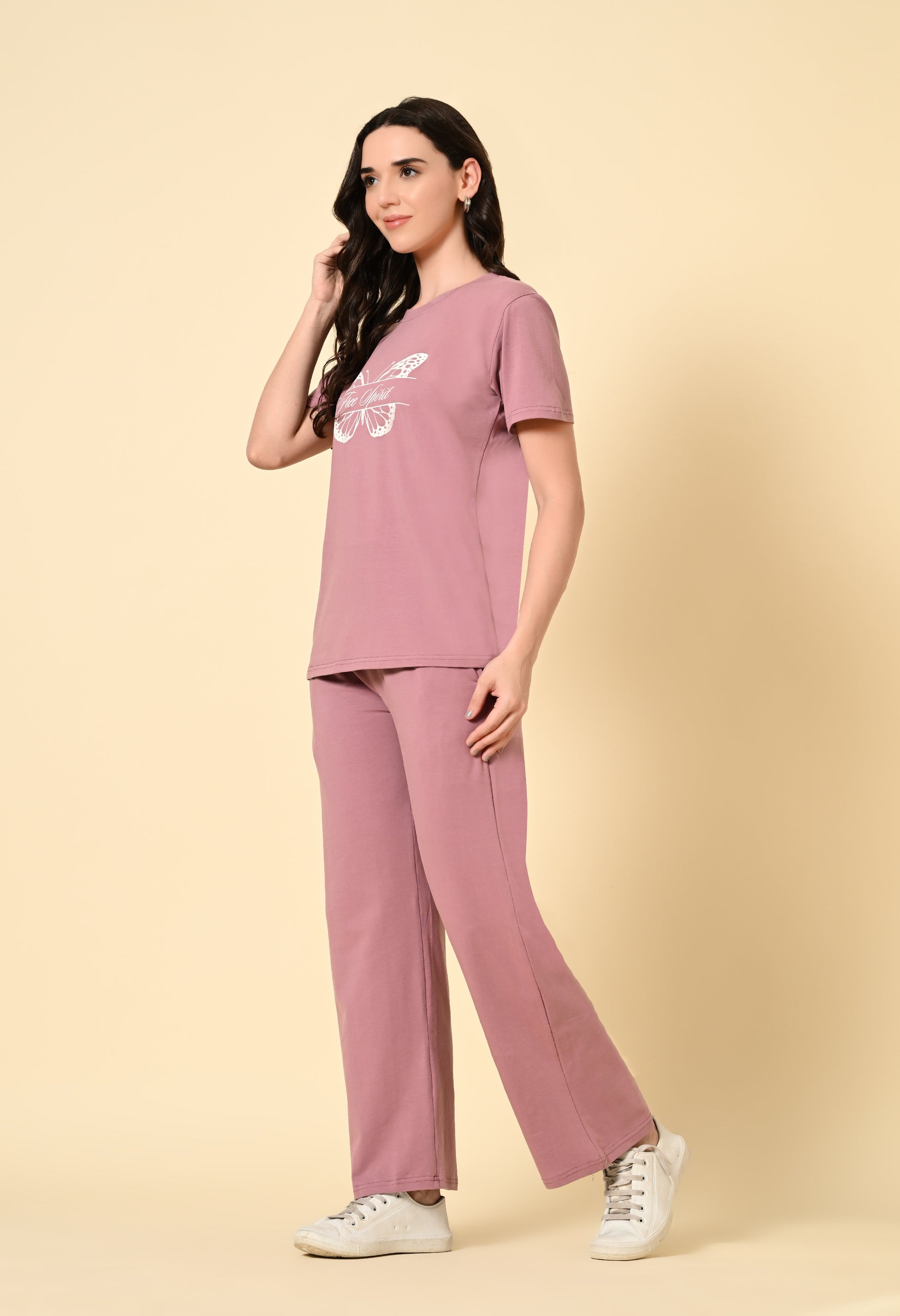 Flamingo Pink lounge wear Co-ord set