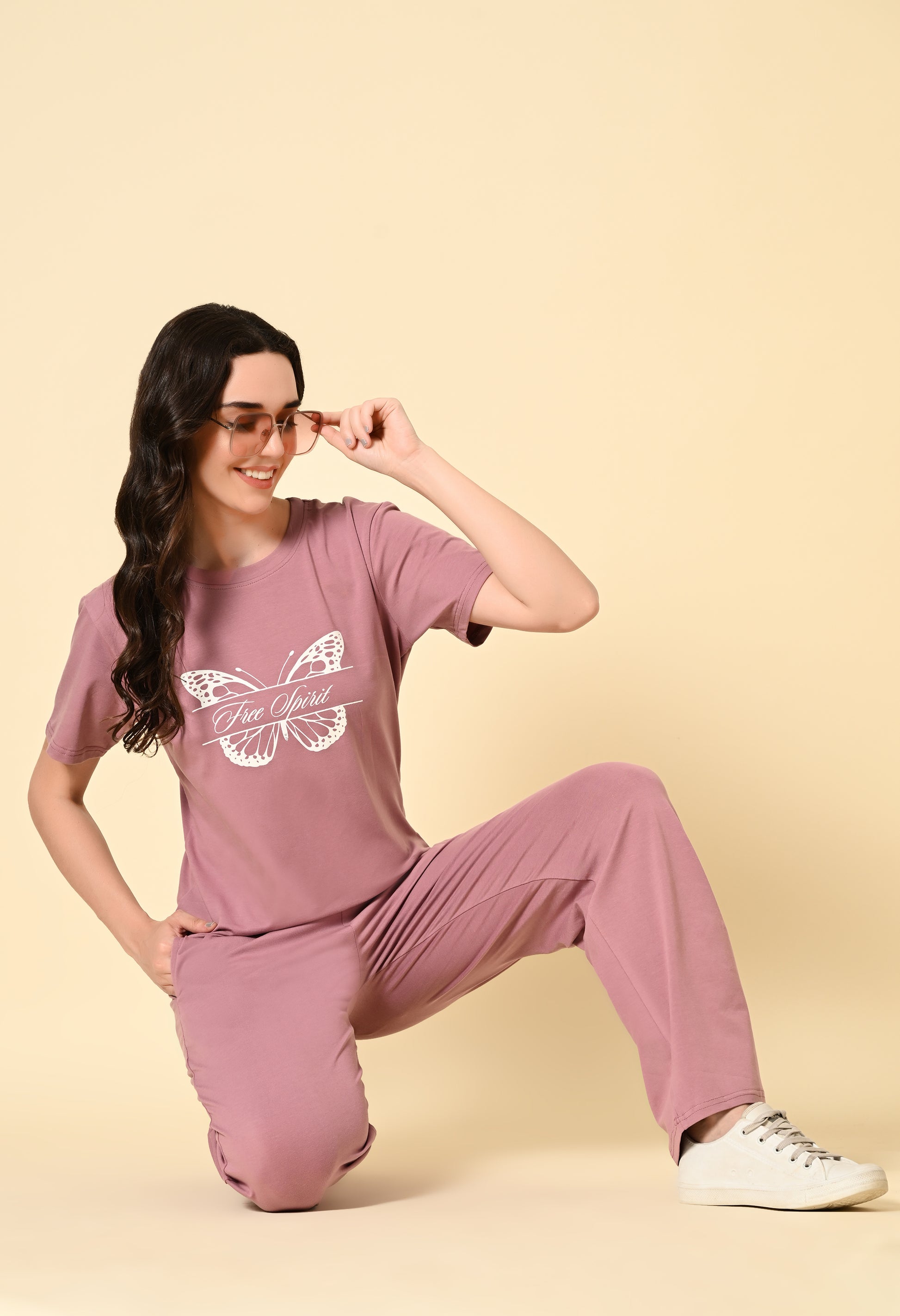 Flamingo Pink lounge wear Co-ord set