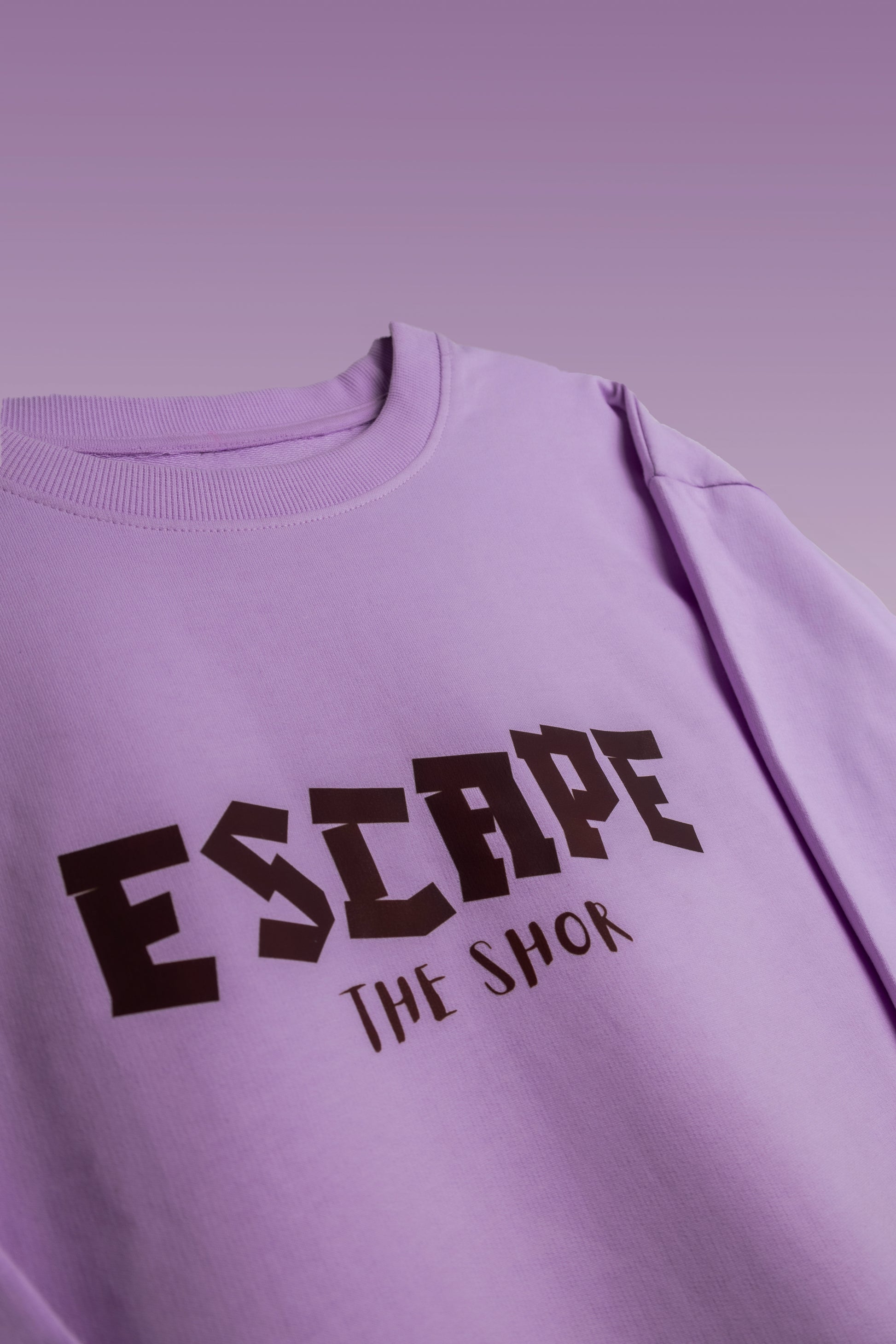 Panda Escape Lavender Oversized T-Shirt