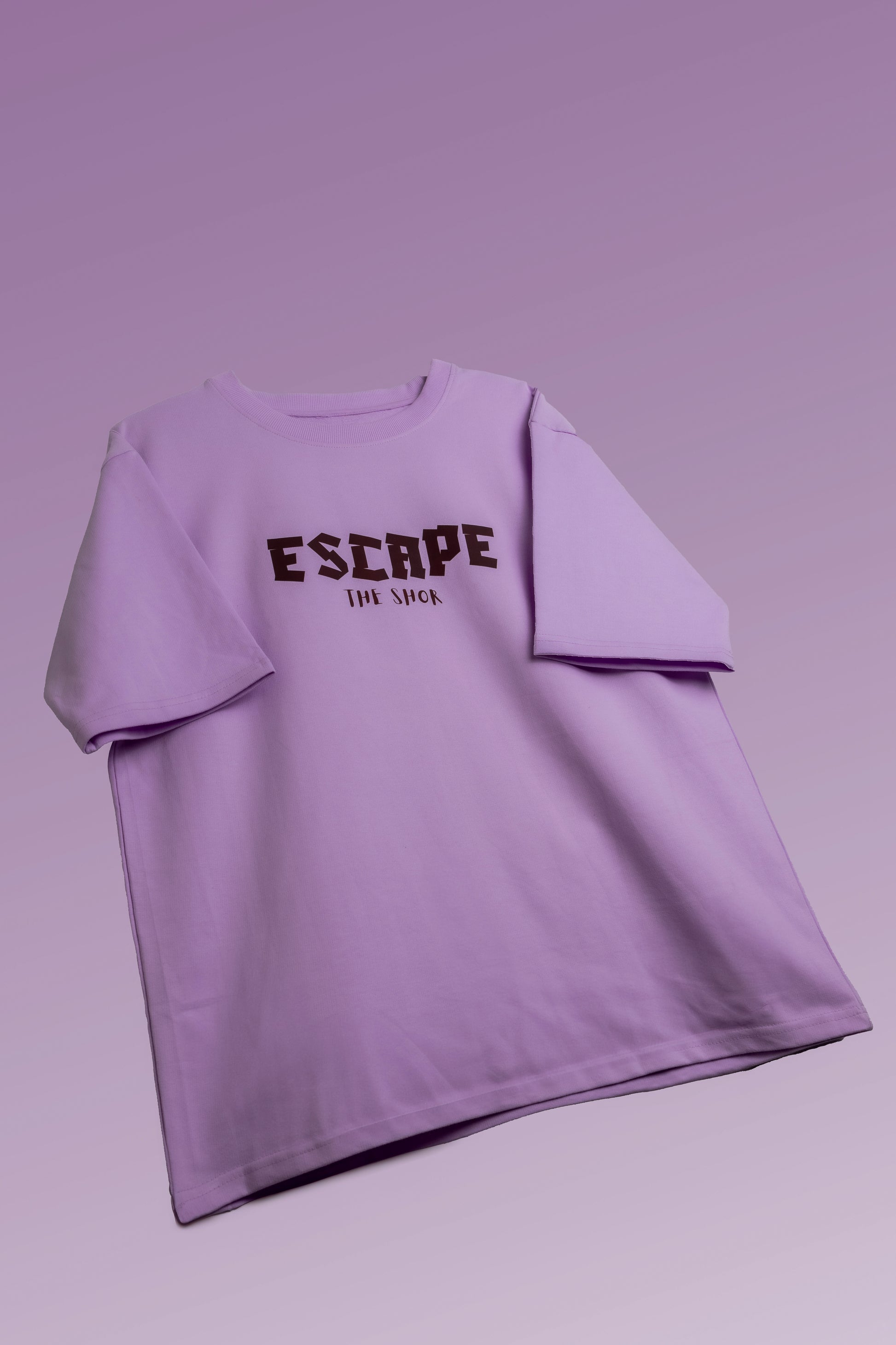 Panda Escape Lavender Oversized T-Shirt