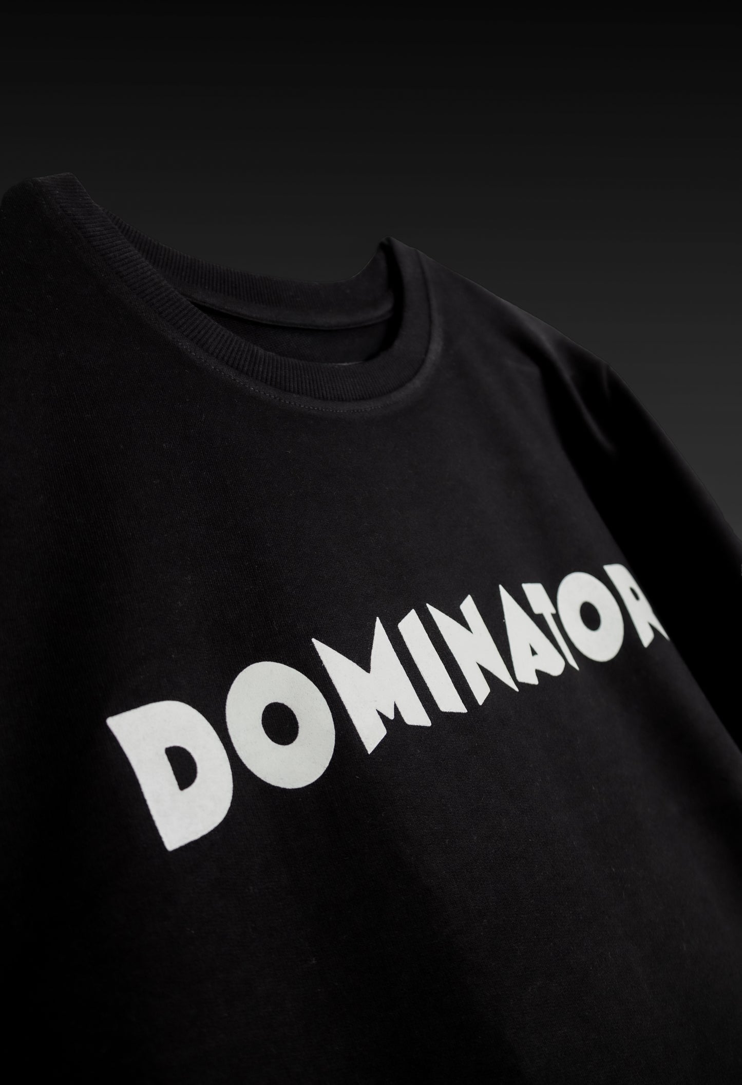 Dominator's Flight Black Oversized T-Shirt - FLIQ