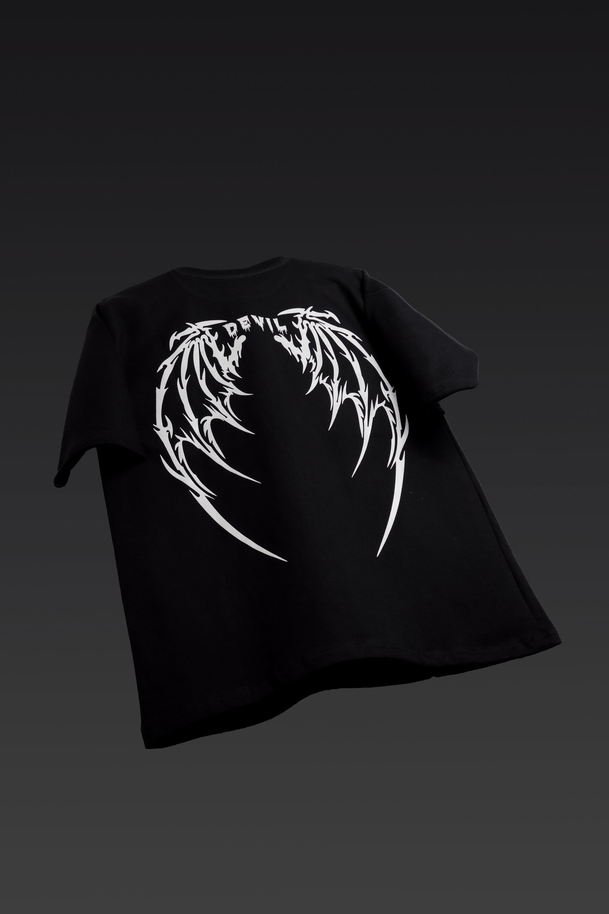 Devil's Halo Black Oversized T-Shirt