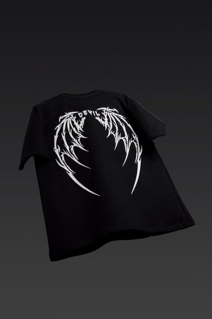 Devil's Halo Black Oversized T-Shirt - FLIQ