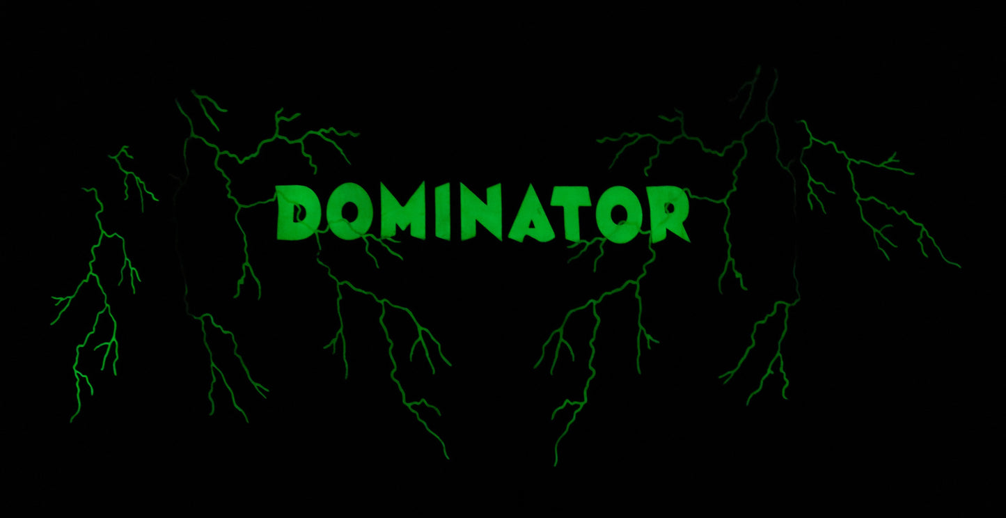 Lightning Dominator Black Oversized T-Shirt - FLIQ