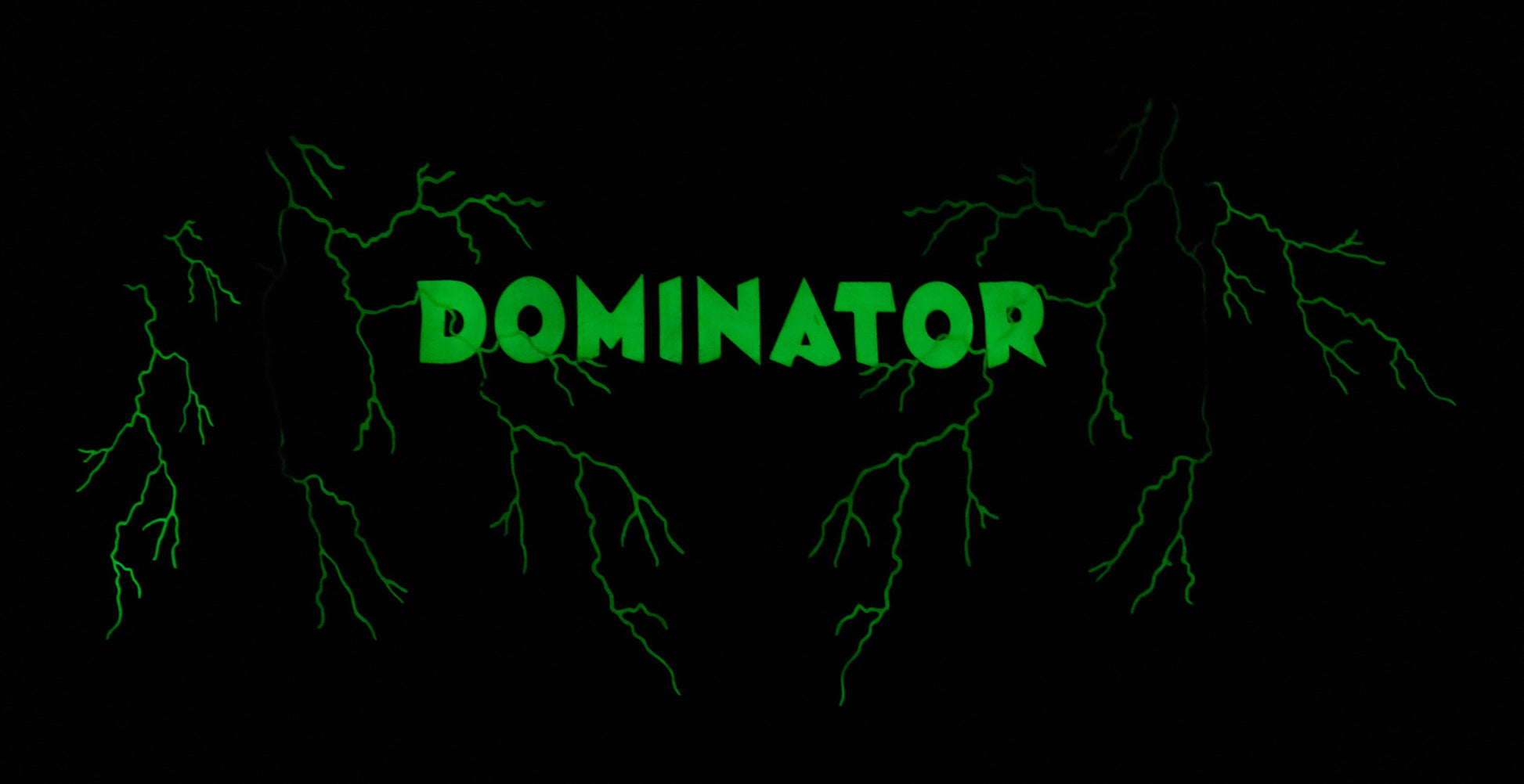 Lightning Dominator Black Oversized T-Shirt