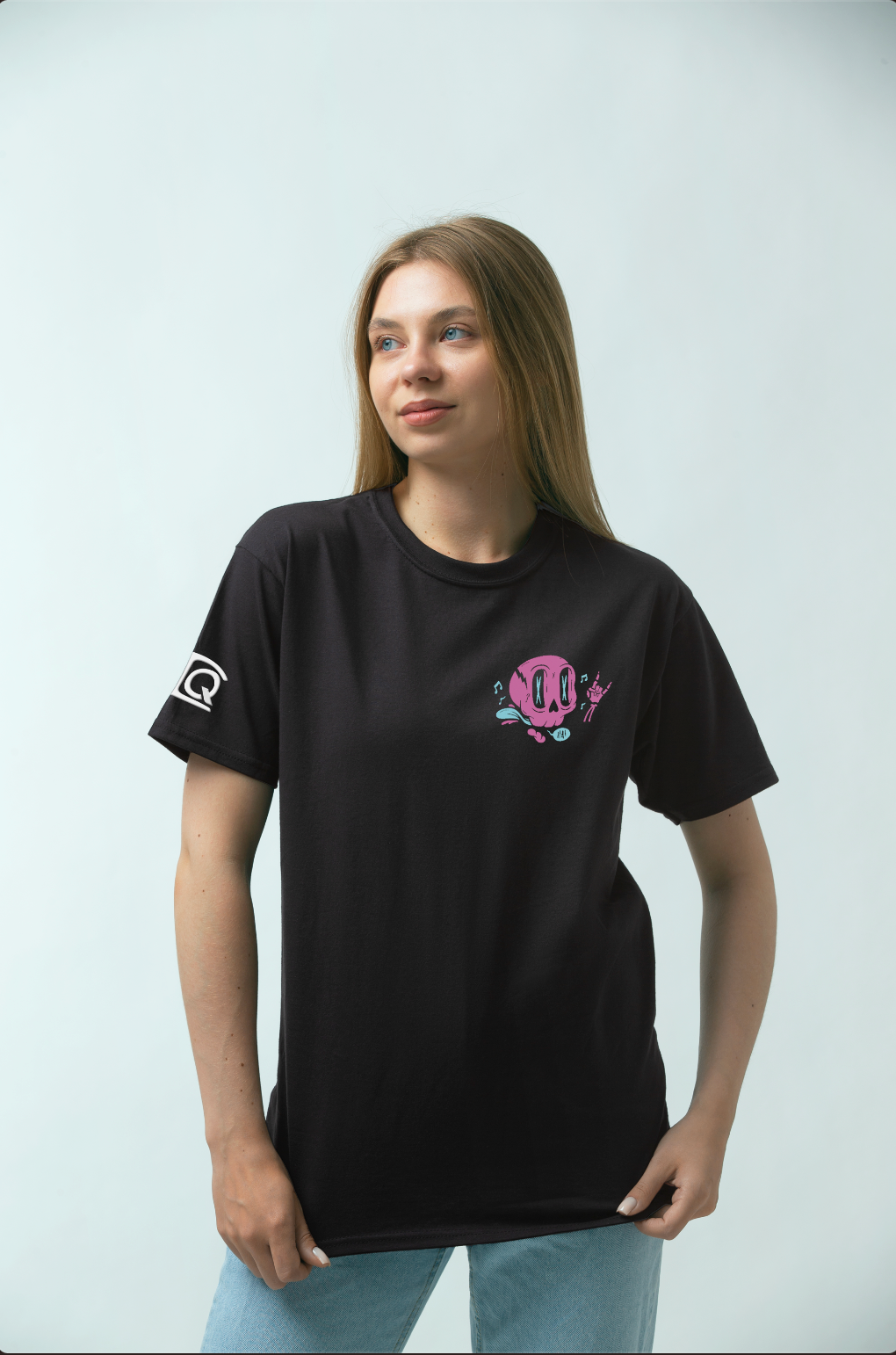 Retro Time Warp Black Oversized T-Shirt